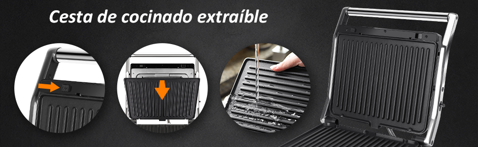 Grill placas extraibles