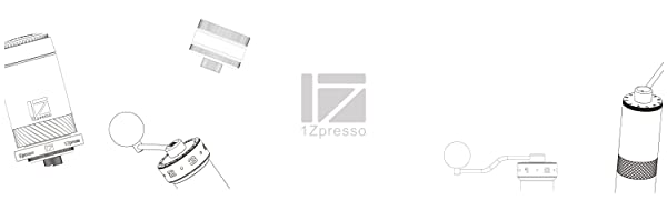 Molinillo de café manual 1Zpresso J-Max, molino de mano ajustable para expreso, consistencia de molido
