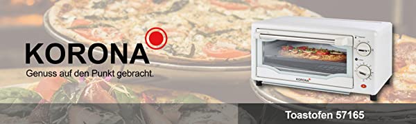 Korona - Mini horno tostado, horno de pizza, horno único, color blanco, hornear, caliente, horno, hornear, hornear, hornear.